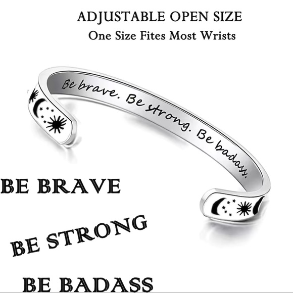 NWOT Sun & Moon C-Shaped Bangle - Picture 3 of 3